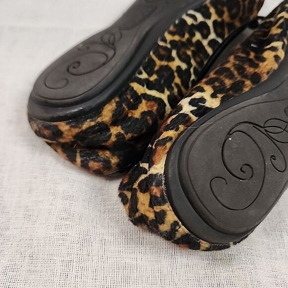 Bongo Womens Flats Divinity Black Leopard Slip On Ballet Shoe Round Toe … - Picture 9 of 13